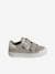 Leren sneakers met klittenband, kleutercollectie meisjes goud - vertbaudet enfant 