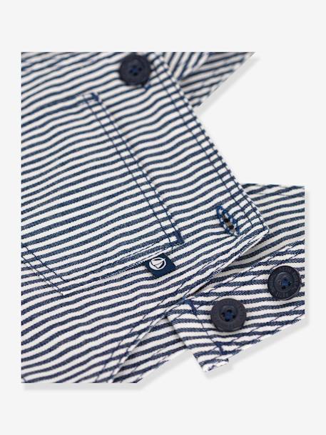 Kort babypakje van canvas PETIT BATEAU blauw - vertbaudet enfant 