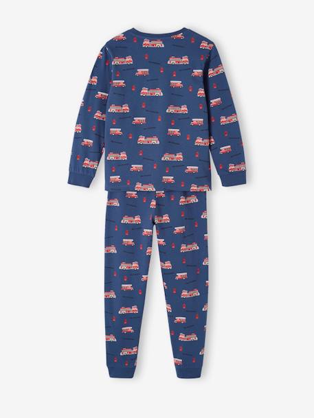 Set pyjama + pyjashort brandweer jongens oceaanblauw - vertbaudet enfant 