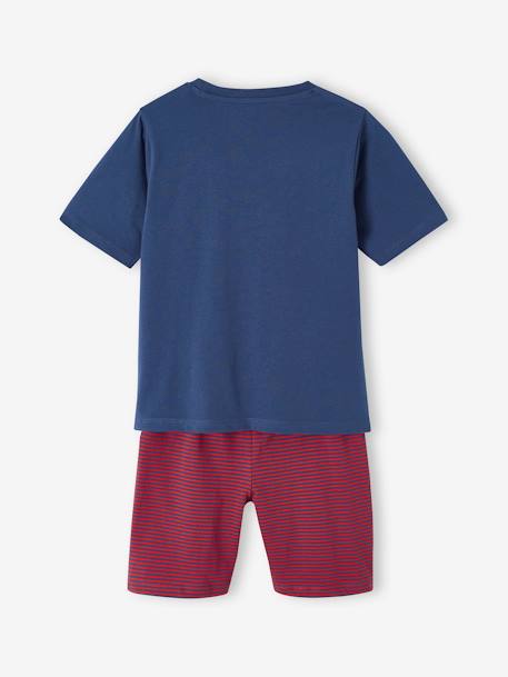 Set pyjama + pyjashort brandweer jongens oceaanblauw - vertbaudet enfant 