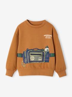 Jongens-Trompe-l'oeil sweater met rits voor jongens