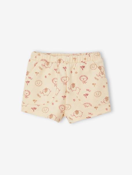 Geboorteset: Tunesisch T-shirt + babyshort mokka - vertbaudet enfant 