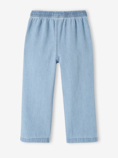 Rechte jeans met losse pasvorm, eenvoudig aan te trekken double stone+stone - vertbaudet enfant 