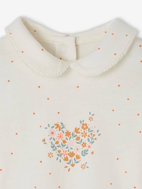 Set van 2 tweedelige babypyjama's van katoenjersey ecru - vertbaudet enfant 