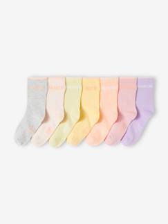 Meisje-Ondergoed-Sokken-Set van 7 paar meisjessokken voor alle dagen van de week