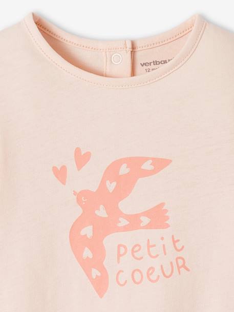 Set van 2 basic T-shirts voor baby's saliegroen - vertbaudet enfant 