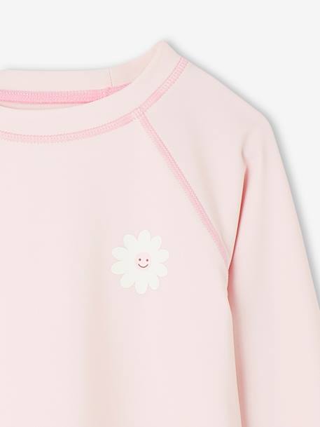 UV-bestendig zwemshirt voor meisjes roze, bedrukt - vertbaudet enfant 