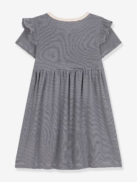 Jurk met korte mouwen PETIT BATEAU blauw - vertbaudet enfant 