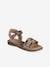 Leren kindersandalen kleutercollectie okergeel - vertbaudet enfant 