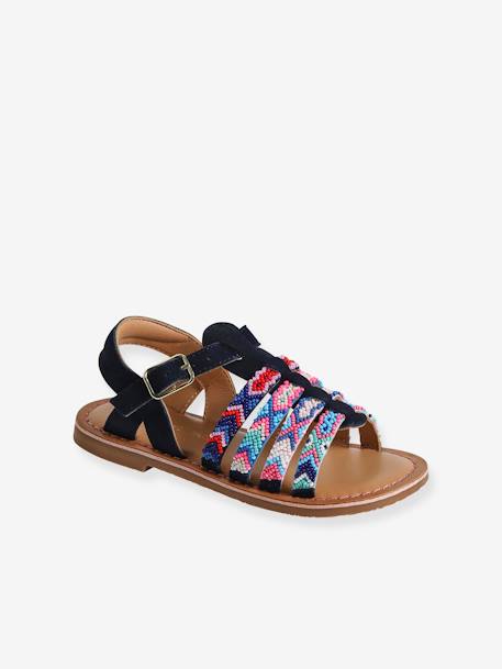 Leren kindersandalen kleutercollectie veel blauw - vertbaudet enfant 