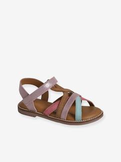 -Leren kindersandalen met klittenband