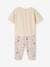 Babyset T-shirt met honingraat en broek van molton ecru - vertbaudet enfant 