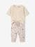 Babyset T-shirt met honingraat en broek van molton ecru - vertbaudet enfant 