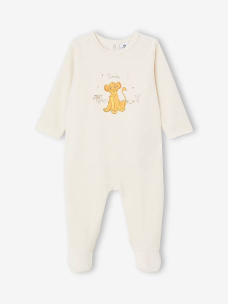 Fluwelen slaappakje baby's Disney® Lion King ecru - vertbaudet enfant 