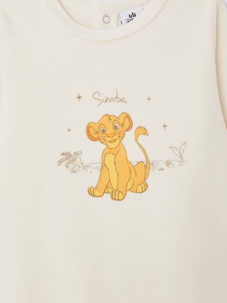 Fluwelen slaappakje baby's Disney® Lion King ecru - vertbaudet enfant 