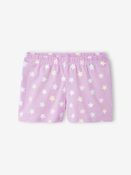 Tweekleurige korte pyjamabroek meisjes Hello Kitty® lila - vertbaudet enfant 