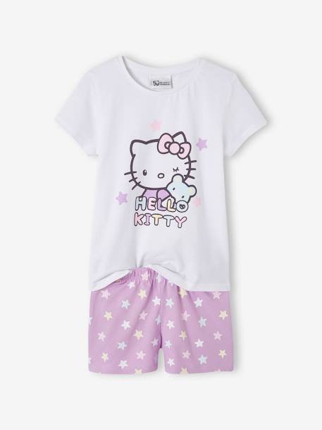 Tweekleurige korte pyjamabroek meisjes Hello Kitty® lila - vertbaudet enfant 