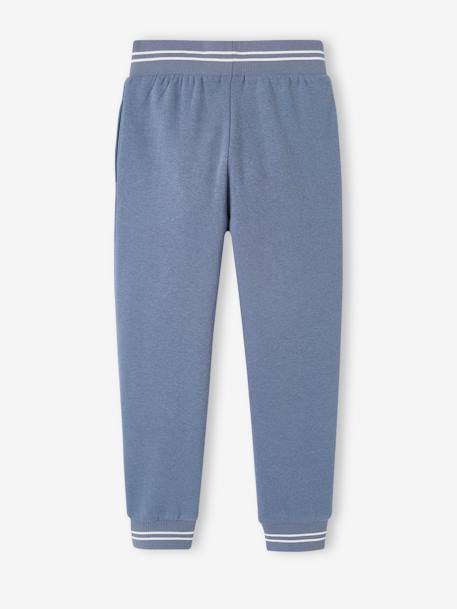 Sport joggingbroek van molton jongens gemêleerd grijs+grijsblauw+marineblauw - vertbaudet enfant 