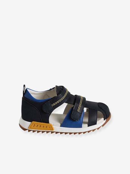 Sandalen met klittenband kinderen kleutercollectie veel blauw - vertbaudet enfant 