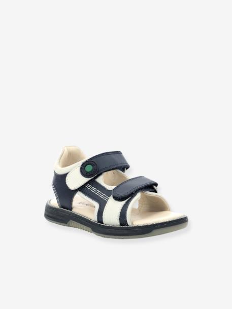 Leren kindersandalen KickGalacxo 927710-30-103 KICKERS® marineblauw - vertbaudet enfant 