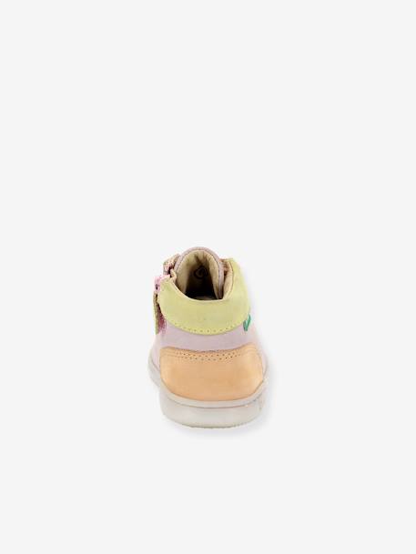 Leren babylaarsjes Kick Iconic 961610-10-133 KICKERS® rozen - vertbaudet enfant 