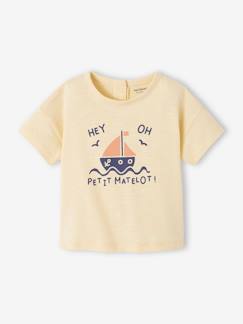 Baby-T-shirt, souspull-T-shirt-'Zeedieren' baby T-shirt met korte mouwen
