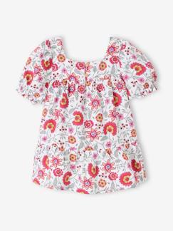 Baby-Rok, jurk-Babyjurk met bloemen en ruches