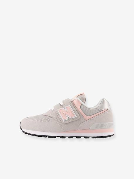 Kindersneakers met klittenband PV574EVK NEW BALANCE® muisgrijs - vertbaudet enfant 