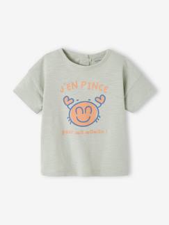 Baby-T-shirt, souspull-'Zeedieren' baby T-shirt met korte mouwen