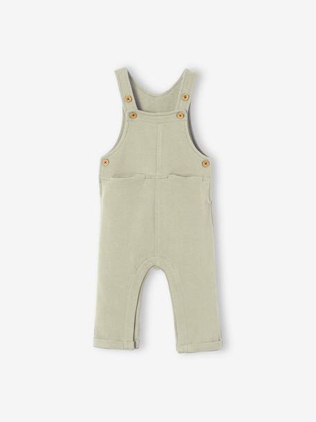 Babysalopette van molton donkergrijs gechineerd+groen+marine - vertbaudet enfant 