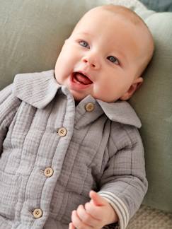 Baby-Trui, vest, sweater-Vest-Babyvestje van katoengaas om te personaliseren