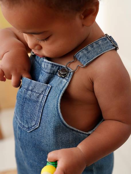 Korte babytuinbroek van denim stone - vertbaudet enfant 