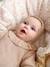 Gebreid kruippakje voor baby's met lange mouwen en kapje gemêleerd beige - vertbaudet enfant 