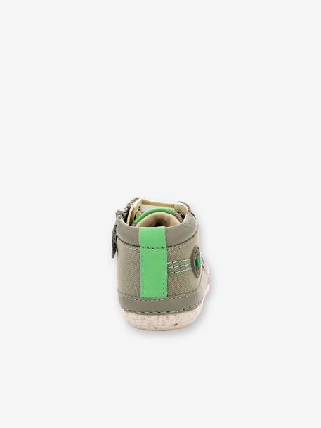 Babylaarsjes van canvas Sonistreet 928060-10-201 KICKERS® kaki - vertbaudet enfant 