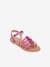 Sandalen Berlioz LES TROPEZIENNES® fuchsia+goudbeige - vertbaudet enfant 