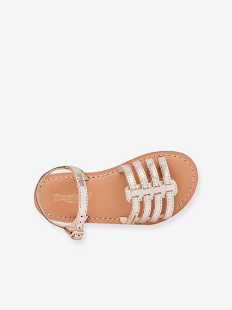 Sandalen Berlioz LES TROPEZIENNES® fuchsia+goudbeige - vertbaudet enfant 