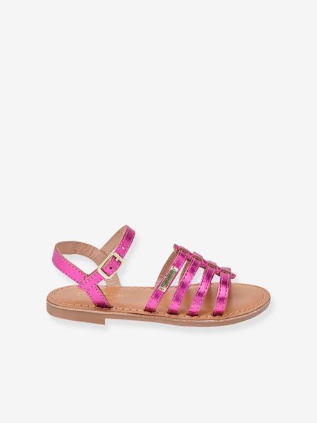 Sandalen Berlioz LES TROPEZIENNES® fuchsia+goudbeige - vertbaudet enfant 