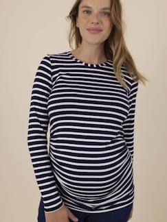 Zwangerschapskleding-T-shirt-Gestreepte zwangerschapstop Katia ENVIE DE FRAISE