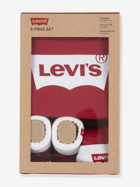 3-delige babyset Batwin van Levi's® rood - vertbaudet enfant 