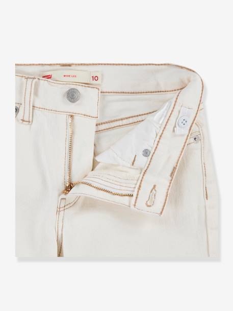 Wijde meisjesjeans Levi's® ecru - vertbaudet enfant 