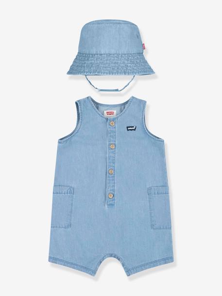 Babyset met juimpsuit + bob Levi's® gebleekt denim - vertbaudet enfant 