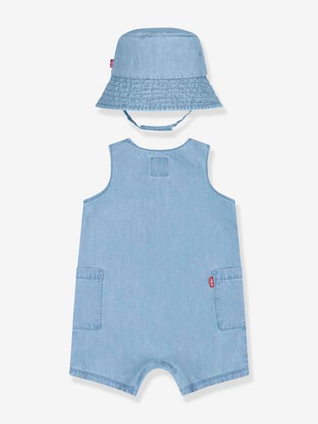 Babyset met juimpsuit + bob Levi's® gebleekt denim - vertbaudet enfant 