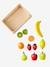 Houten krat met houten fruit voor het diner meerkleurig - vertbaudet enfant 