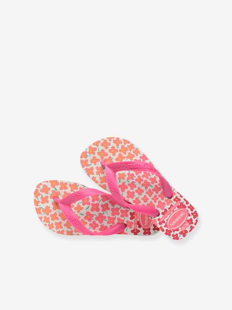 Teenslippers voor kinderen Flores HAVAÏANAS roze, bedrukt - vertbaudet enfant 