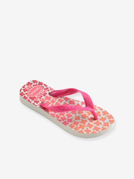 Teenslippers voor kinderen Flores HAVAÏANAS roze, bedrukt - vertbaudet enfant 