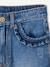 Rechte jeans MorphologiK meisjes heupomvang Medium gebleekt denim+stone - vertbaudet enfant 