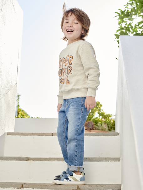 Basics skinny jeans denimgrijs+stone - vertbaudet enfant 