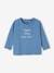 Personaliseerbaar T-shirt baby van biologish katoen blauw+ecru - vertbaudet enfant 