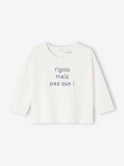 Baby-T-shirt, souspull-T-shirt-Personaliseerbaar T-shirt baby van biologish katoen