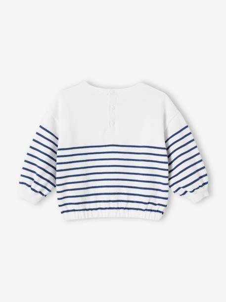 Geborduurde marinièretrui baby's marineblauw, gestreept - vertbaudet enfant 